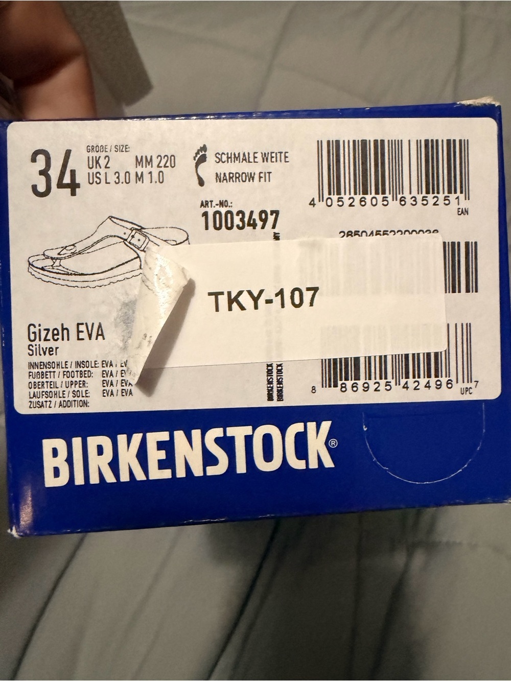 Birkenstock Kids Silver Sandals - Picture 5 of 8